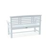 SAKURA 2-SEATER BENCH IN WHITE