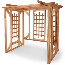 Pergola Garden Arbor - Outdoor Shade Haven, Garden Elegance With Cedar Pergola Kit