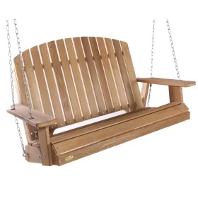 Adirondack Outdoor Swing - 4-Ft Cedar Porch Swing