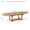 BAHAMA 117″ OVAL DOUBLE EXTENSION TABLE EXTRA THICK