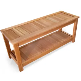 Deluxe Cedar Sauna Bench - Premium Wooden Seating Bench