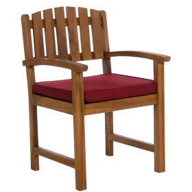 5pc. Ext. Dining Set w/ Red Cushions