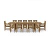 13-PC CHELSEA RECTANGULAR DOUBLE EXTENSION DINING TABLE SET