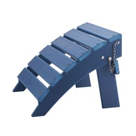 Adirondack Ottoman, 15.7L x 18.9W x 13H Inch HDPE Plastic Folding Adirondack Ottoman, Weather-Resistant Foot Rest for Adirondack Chair