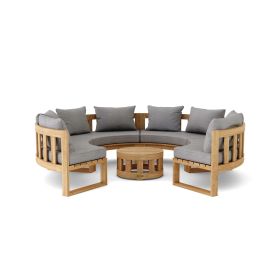 Circular Modular Deep Seating Set (Option: SET-810)