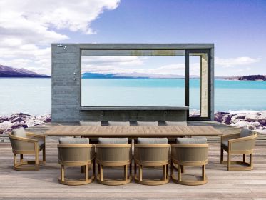 Catania Dining Set (Option: SET-337 11-pc)